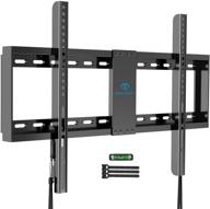 📺 perlesmith fixed tv wall mount bracket - low profile for 32-82 inch flat screen tvs - fits 16”- 24” wood studs - vesa 600 x 400mm - holds up to 132lbs - black (psllk1) logo