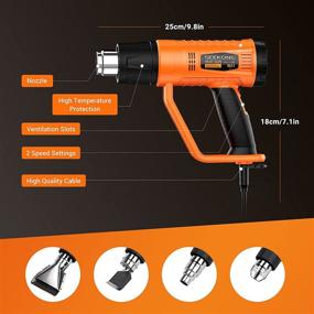 img 3 attached to 🔥 SEEKONE Dual Temperature Shrinking and Stripping Tool with Adjustable Settings