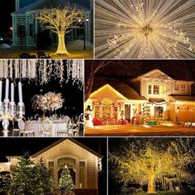 img 3 attached to 🌟 Decute 500 LED Fairy String Lights - Extra-Long 174FT, Connectable, Waterproof Warm White Christmas Lights - 8 Mode & Timer Twinkle Light for Bedroom Wedding Party Christmas Tree Decoration - Indoor/Outdoor Use