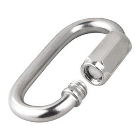 img 2 attached to 🔗 BNYZWOT 304 Stainless Steel Quick Links: D Shape Locking Chain Repair, M3.5 1/8 inch Pack of 15 – High-Quality and Reliable