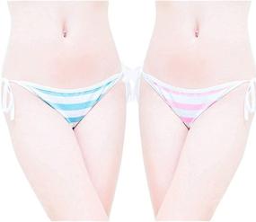 img 4 attached to Joyralcos Japanese Striped Panties Underwear Women's Clothing