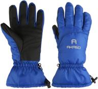 ❄️ akaso waterproof ski gloves: winter warmth with 3m thinsulate, breathable tpu snowboard gloves for skiing, snowboarding & outdoor sports - gifts for men and women logo