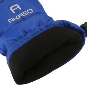 img 1 attached to ❄️ AKASO Waterproof Ski Gloves: Winter Warmth with 3M Thinsulate, Breathable TPU Snowboard Gloves for Skiing, Snowboarding & Outdoor Sports - Gifts for Men and Women