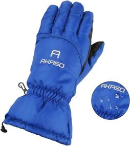 img 3 attached to ❄️ AKASO Waterproof Ski Gloves: Winter Warmth with 3M Thinsulate, Breathable TPU Snowboard Gloves for Skiing, Snowboarding & Outdoor Sports - Gifts for Men and Women