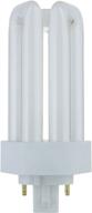 18-watt compact fluorescent plug-in 4-pin light bulb - sunlite plt18/e/sp35k, 3500k color logo
