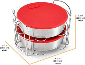 img 2 attached to 🍳 Instant Pot Official Cook/Bake Set 8-Piece: Red - Compatible with 6-Quart and 8-Quart Cookers