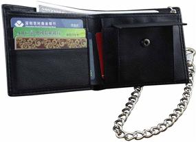 img 2 attached to Slick Leather Chain Wallet Biker: Practical and Stylish Choice