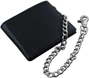 img 3 attached to Slick Leather Chain Wallet Biker: Practical and Stylish Choice