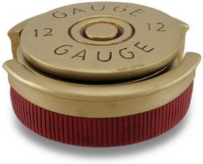 img 2 attached to 12 Gauge Shotgun Shell Coaster Set with Base - Four-Piece Collection