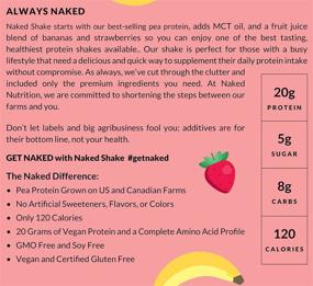 img 1 attached to Naked Shake – Vegan Protein Powder, Strawberry Banana – Flavored Plant Based Protein with MCT Oil - Gluten-Free, Soy-Free, Non-GMO & No Artificial Sweeteners – 30 Servings