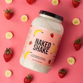 img 3 attached to Naked Shake – Vegan Protein Powder, Strawberry Banana – Flavored Plant Based Protein with MCT Oil - Gluten-Free, Soy-Free, Non-GMO & No Artificial Sweeteners – 30 Servings