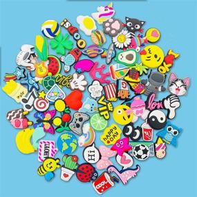 img 3 attached to 👟 Discover 75pcs Charming Shoe Charms: Perfect Gifts for Clog-Wearing Men and Women, Ideal for Wristbands and Parties!