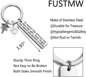 img 2 attached to 👩 FUSTMW Nurse Gift Keychain with RN Charm – Ideal Nursing Graduation Gift, Medical Jewelry, and Inspirational Gifts for Nurses