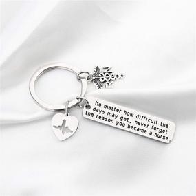 img 3 attached to 👩 FUSTMW Nurse Gift Keychain with RN Charm – Ideal Nursing Graduation Gift, Medical Jewelry, and Inspirational Gifts for Nurses