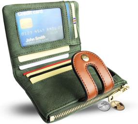 img 1 attached to Womens Bifold Leather Wallet Ladies Women's Handbags & Wallets for Wallets