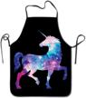 universe unicorn kitchen cooking apron logo