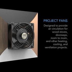 img 3 attached to 🌬️ AC Infinity AXIAL S1238, 120mm Muffin Fan with Speed Controller - UL-Certified for Efficient Air Circulation in Doorways, Room-to-Room, Wood Stoves, Fireplaces, and Similar Projects