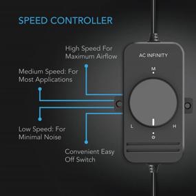 img 2 attached to 🌬️ AC Infinity AXIAL S1238, 120mm Muffin Fan with Speed Controller - UL-Certified for Efficient Air Circulation in Doorways, Room-to-Room, Wood Stoves, Fireplaces, and Similar Projects