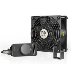 img 4 attached to 🌬️ AC Infinity AXIAL S1238, 120mm Muffin Fan with Speed Controller - UL-Certified for Efficient Air Circulation in Doorways, Room-to-Room, Wood Stoves, Fireplaces, and Similar Projects