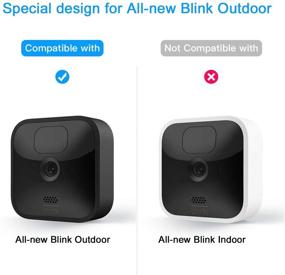 img 3 attached to 📸 Blink Outdoor Camera Cover: HOLACA Birdhouse Case for New Blink Outdoor Security Camera - Silicone Skin for Full Protection [2 Pack, White]
