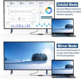 img 2 attached to 💻 USB to HDMI Adapter: Full HD 1080P Video Cable for Mac and Windows (Windows 10/8.1/8/7, Mac OS Compatible)