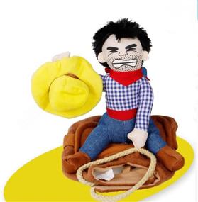 img 2 attached to 🤠 XS WORDERFUL Pet Costume - Cowboy Rider Style Dog Suit for Carrying Pet