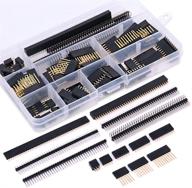 🔌 glarks 112pcs 2.54mm male and female pin header connector assortment kit, stackable shield headers (100pcs) and breakaway pcb board pin headers (12pcs) for arduino prototype shield logo