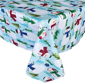 img 4 attached to 🎄 Evergreen-Resistant Christmas Tablecloth by Newbridge