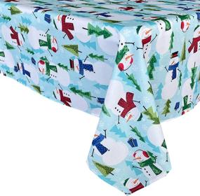 img 2 attached to 🎄 Evergreen-Resistant Christmas Tablecloth by Newbridge