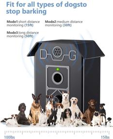 img 4 attached to 🔇 Ultimate Anti Barking Device: Stop Dog Barking with Ultrasonic Bark Stopper - Safe & Adjustable Dog Bark Control Collar