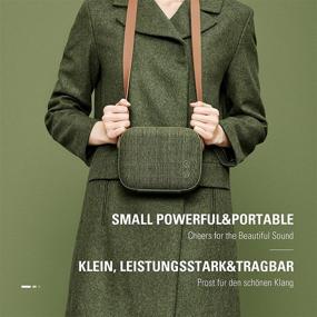 img 2 attached to 🔊 Vifa Helsinki Bluetooth-динамик - преносной мини-динамик Hi-Resolution (высокого разрешения) с ручкой-сумкой, стильный высокопроизводительный частный динамик в цвете Ивы
