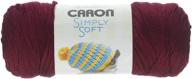 🧶 caron simply soft yarn solids (3-pack) in burgundy: h97003-9762 - luxuriously soft and versatile yarn for crafting projects logo