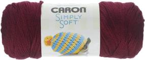 img 2 attached to 🧶 Пряжа Caron Simply Soft Solids (3 упаковки) в бургундском цвете: H97003-9762 - Роскошно мягкая и универсальная пряжа для ремесленных проектов