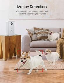 img 1 attached to 📸 faroro Dog Camera: Remote Pet Monitoring with Treat Dispenser, 2-Way Audio & HD Night Vision