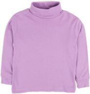 👕 leveret solid purple turtleneck - 100% cotton (size 10 years) logo