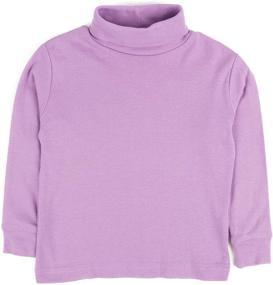 img 4 attached to 👕 Leveret Solid Purple Turtleneck - 100% Cotton (Size 10 Years)