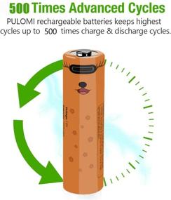 img 4 attached to Revolutionary USB Rechargeable AA Batteries: High Capacity, Constant Output, Over-Charge Protection, 1.5V, 2000mWh, 4-Pack
