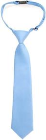 img 1 attached to 👔 Stylish Solid Matte Microfiber Pre Tied Boys' Accessories and Neckties by Retreez