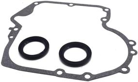 img 2 attached to 🔧 HuthBrother 2 Pack 697110 Crankcase Gasket & 795387 2 Pack Oil Seal: Compatible with Briggs & Stratton Engines