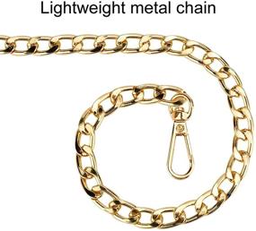 img 2 attached to 👜 Beaulegan Purse Chain Strap Set - Premium Gold Replacement for Crossbody Shoulder Bags - 51 &amp; 15 Inch Long, 2-Pack