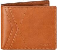 vulkit minimalist leather bi fold blocking logo