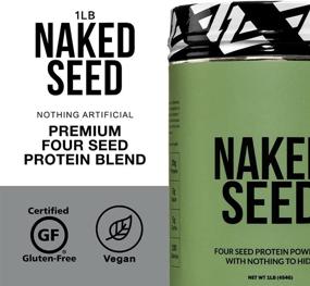 img 3 attached to 🌱 Naked Seed Four Seed Protein Powder: Organic, Gluten-Free & Vegan, With Chia, Watermelon, Sunflower, and Pumpkin Seed Protein – GMO-Free, No Artificial Sweeteners – 15 Servings