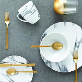 img 4 attached to 🍽️ Safdie Co AM02721EC Dinner Set 16Pcs: Elegant and Practical Kitchen Tableware for Every Occasion