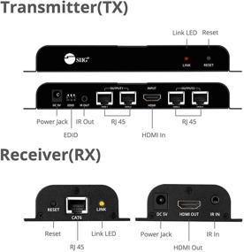 img 1 attached to 🔌 SIIG 1080p HDMI удлинитель-сплиттер через Ethernet CAT5e/CAT6 - До 40м (130фт) - 1x4 портовый удлинитель с IR-расширением и EDID - Усилитель распределения сигнала HDMI