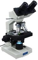 omax 40x-2000x lab led binocular compound 🔬 microscope: double layer mechanical stage & coaxial coarse/fine focusing logo