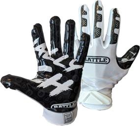 img 2 attached to 🏈 Enhance Your Game with Battle Sports Finally Rich Ultra-Stick Football Receiver Gloves for Adults!