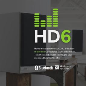 img 3 attached to 🔊 Беспроводные настольные мониторные динамики Audioengine HD6 - домашняя музыкальная система с aptX HD Bluetooth, 150 Вт полочные стерео динамики, AUX, USB, оптический вход, RCA, 24-битный ЦАП (белые)