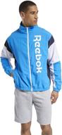 рубашка reebok training essentials linear мужская одежда. логотип
