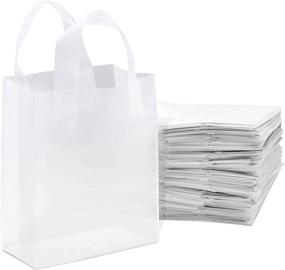 img 4 attached to 🛍️ Frosted Shopping Cardboard High Density Bag: Durable 8X4X10X4 Packaging Solution