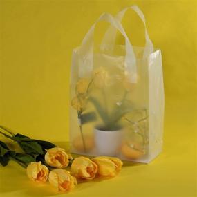 img 3 attached to 🛍️ Frosted Shopping Cardboard High Density Bag: Durable 8X4X10X4 Packaging Solution